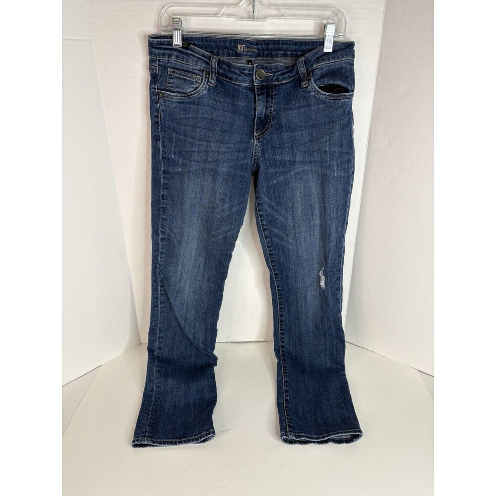 Kut From The Kloth Women’s Jeans Size 10 Diana Dark Blue Denim, Style KP176MA5SF - Picture 2 of 10